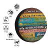 Spare Tire Cover Camping Rules Wheel Covers Weatherproof Universal Wheel Protectors for Travel Rv SUV Trailer 14" 15" 16" 17" TC51 view 3