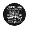 Spare Tire Cover Camping Rules Wheel Covers Weatherproof Universal Wheel Protectors for Travel Rv SUV Trailer 14" 15" 16" 17" TC169 view 1