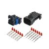 Tongkat Ruiting Store 1/5/10/20 Sets 6Pin GT wat/erp/;ro/ofW Auto Black Male Female Connector Automotive with Terminal Seal Rubber 12052848 12124107(6p Female Male,1 Set) view 1
