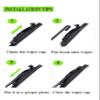 26"+18"+16" Inch All Season Wiper Blades Replacement for Toyota Prius 2004 2005 2006 2007 2008 2009 OEM Quality Wiper Blades (Set of 3) view 3