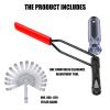 JNSOET Valve Lash Adjustment Tool, with Angled Feeler GaugeJam Nut Valve Adjustment Tool, Slotted Valve Adjusting Stud, Compatible with Honda/Nissan/Toyota/Japanese Auto Vehicle Engines (10mm Model) view 4