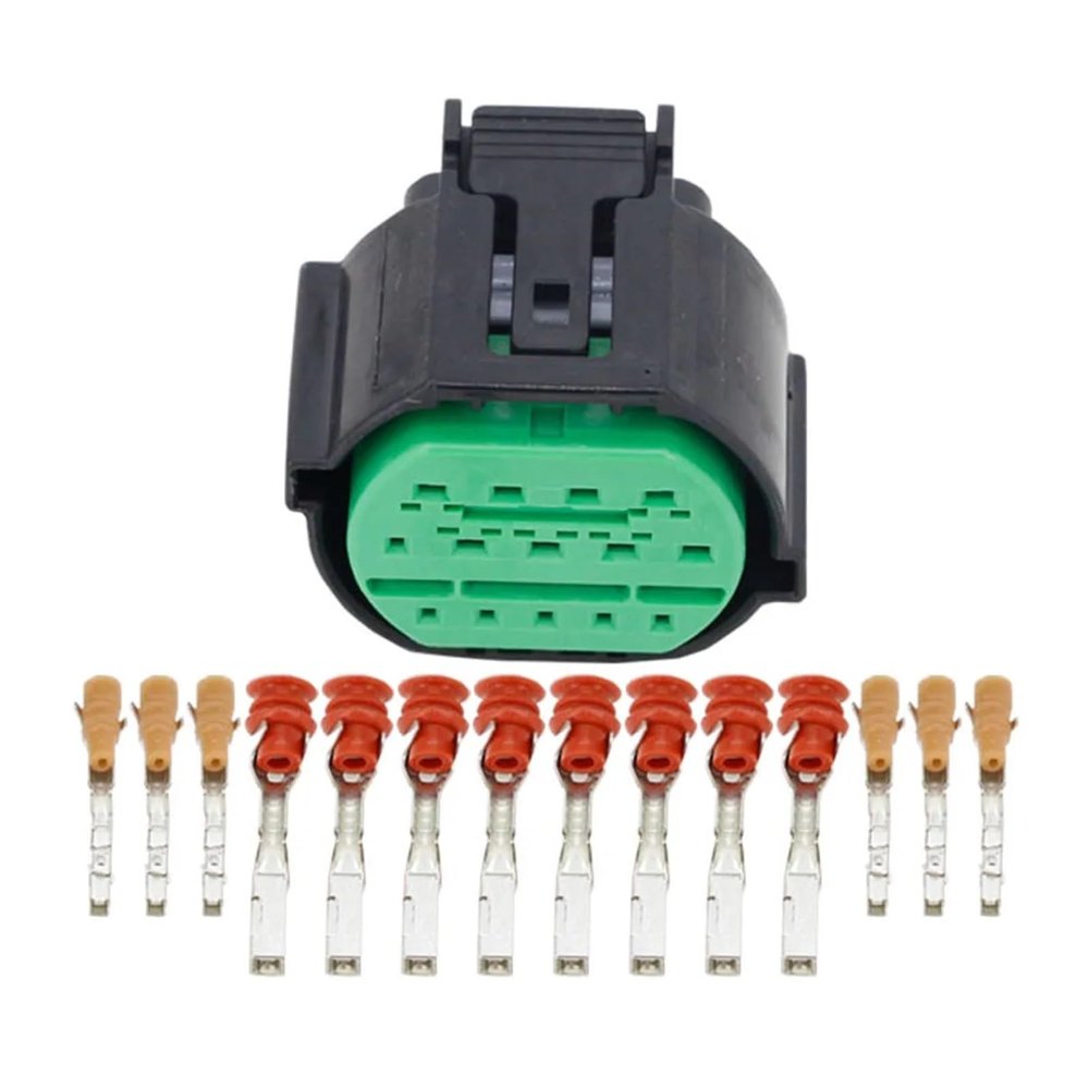 Turmeric Hengliang Store 14 Pin GL301-14021 GL291-14021 Auto Headlight p/Lug wat/erp/;ro/ofW Electrial Socket Car Lamp Light Connector(5 Sets)