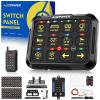 Auxpower 12 Gang Switch Panel Wireless B412 RGB Switch Panel with Remote Control Toggle Momentary Pulsed Function Automatic Dimmable Multifunction Switches for Truck Car Marine Offroad view 1