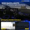 Auxpower 12 Gang Switch Panel Wireless B412 RGB Switch Panel with Remote Control Toggle Momentary Pulsed Function Automatic Dimmable Multifunction Switches for Truck Car Marine Offroad view 4