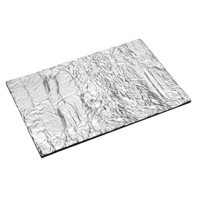 X AUTOHAUX 433mil 11mm 1.62sqft Car Sound Deadening Mat Aluminum Heat Shield Material Universal for Hood Fender and Boat Engine Cover 19.69"x11.81"