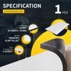 X AUTOHAUX 433mil 11mm 1.62sqft Car Sound Deadening Mat Aluminum Heat Shield Material Universal for Hood Fender and Boat Engine Cover 19.69"x11.81" view 2