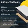 X AUTOHAUX 433mil 11mm 1.62sqft Car Sound Deadening Mat Aluminum Heat Shield Material Universal for Hood Fender and Boat Engine Cover 19.69"x11.81" view 3