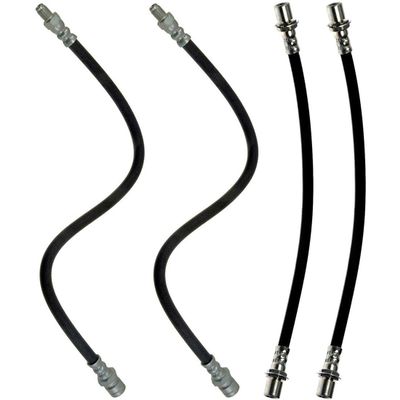 4X Brake Hose, Front Rear Brake Hydraulic Hose Compatible fits Pickup