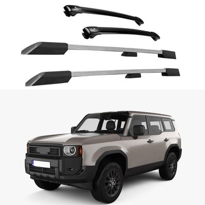 4Pcs Fit for Toyota Land Cruiser Prado J250 2024 Aluminum Roof Rail Racks Crossbars Cross Bar Luggage Carrier Side Rail Bar