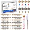 Moibunka 262PCS Car Roof Headliner Repair Kit Advanced Auto Interior Ceiling Fabric Fixing Buckles with Installation Tool Ideal for Older Cars with Sagging Roof Liners (Beige) view 1