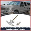 ACROPIX 1 Set Universal Garage Door Keyed T-Handle Lock Kit Shed Door Lock T Handle with 2 Keys for Most Brands of Truck Caps Camper Recreational Vehicle Barns Chrome Silver Tone Car Parts view 2
