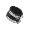 VekAuto 40mm ID Rubber Black Motorcycle Carburetor Adapter Inlet Intake Pipe Manifold Adapter Boot Sleeve Interface with Clamps - Pack of 2 Auto Accessories view 1