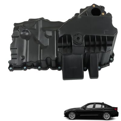 munirater Engine Oil Pan With Gasket Drain Plug Replacement for 2012-2017 228i/320i/328i 11137618512 11137606632 11137622125 11137627512