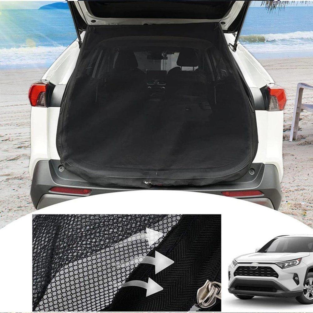 Car Tailgate Mosquito Net Magnetic Bug Screen for Van Camper Van Mosquito Net Door Prevent Flying Insects and Dust for Caravan Campervan SUV Car Accessories,M