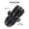 EVIL ENERGY 6AN Male Flare to M14 x 1.5mm Male Metric Fitting Adapter Aluminium Alloy 2PCS view 2