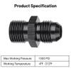 EVIL ENERGY 6AN Male Flare to M14 x 1.5mm Male Metric Fitting Adapter Aluminium Alloy 2PCS view 3