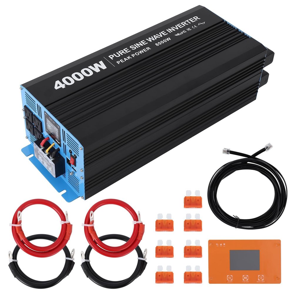 GarveeTech 4000W Pure Sine Wave Inverter - Magical Performance, Protect Your Electronics, Security for Your Devices
