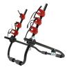 Car Bicycle Rack 3-Bike, Vehicle Trunk Mount Bike Rack Foldable Bicycle Carrier Holder for Most Cars SUV Sedan Hatchback Minivan, 44lbs Load, Black+Red view 1