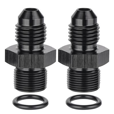 EVIL ENERGY 4AN Male Flare to M14 x 1.25mm Male Metric Fitting Adapter Aluminium Alloy 2PCS