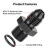 EVIL ENERGY 4AN Male Flare to M14 x 1.25mm Male Metric Fitting Adapter Aluminium Alloy 2PCS view 4