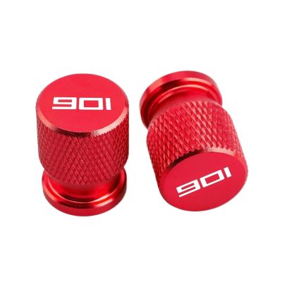 LWYLY Motorcycle 2pcs Tire Valve Stem Cap Plug Compatible with Svartpilen Vitpilen 401 701 Supermoto Norden 901(901 Red)