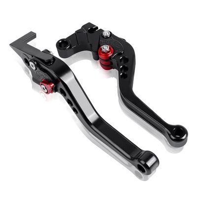 QUNMDYM Motorcycle Accessories CNC Short Adjustable Brake Clutch Levers for Suzuki GSXS1000 GSXS1000GT GSXS1000F 2021 2022 2023 Lever(Black)