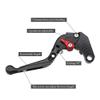 QUNMDYM Motorcycle Accessories CNC Handlebar Adjustable Folding Extendable Brake Clutch Levers for B&M&W S1000XR S 1000XR S1000 XR S 1000 XR 2020 2021 2022 2023 Lever(Black) view 3