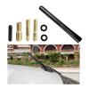 Augeny Car Short Antenna, Carbon Fiber Antenna Replacement with Screws for AM/FM Radio Reception, Car Accessories (4.72", Black) view 1