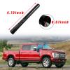 Augeny Car Short Antenna, Carbon Fiber Antenna Replacement with Screws for AM/FM Radio Reception, Car Accessories (4.72", Black) view 2