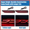 ACROPIX Rear Bumper Reflector Fog Brake Driving Tail Turn Signal Light Red Amber LED for Honda CRV 2008 2009 Plastic Red Lens 1 Pair Car Parts view 2