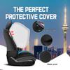 CTDS Car Seat Covers for Honda CR-V 2000-2026, Stylish Sport Seat Cover, Premium Nappa Leather Car Seat Cover. Automobile Seat Covers Sets.(Luxury 2 Seats/Black Blue) view 3