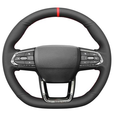 MEWANT Stitch On Custom Fit Steering Wheel Cover for Ford