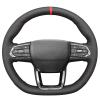MEWANT Stitch On Custom Fit Steering Wheel Cover for Ford view 1