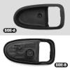 Newnessai Right Interior Door Handle Bezel Housing, Replacement for Hyundai Elantra 2001-2006, Replacement for Hyundai Elantra/Avante XD 2000-2006 view 3