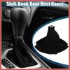 ACROPIX Car Shift Boot Cover Universal Gear Shift Knob Boot Dust Cover Suede Black Car Parts view 2