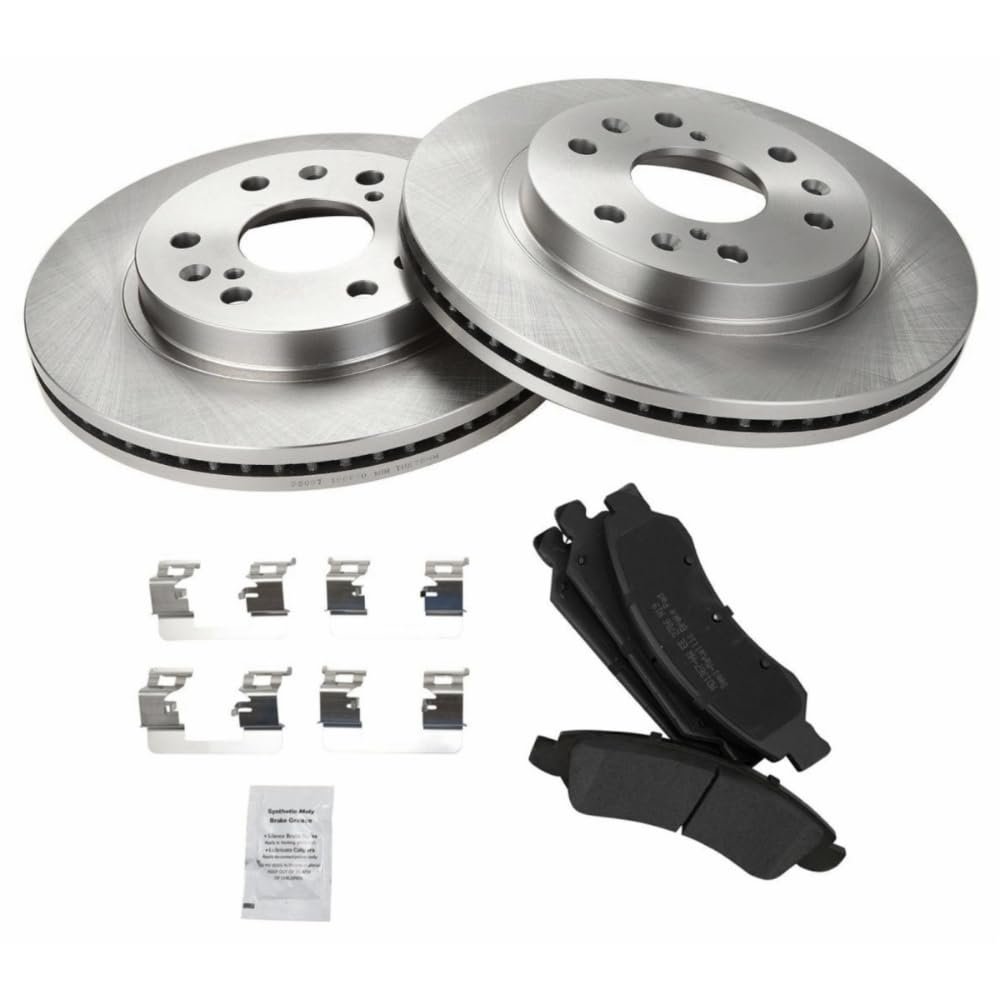 Luylxlmg Front Posi Semi Metallic Brake Pads & Rotors Kit Compatible with Cadillac Chevy GMC Truck BKA11287