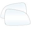 Wing Mirror Glass for Opel for Astra H 2009 2010 2011 Heated Car Rearview Mirror Glass Heating Side Mirror Glass Lens Door Wing Rear View Mirror Glass view 1