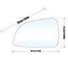 Wing Mirror Glass for Opel for Astra H 2009 2010 2011 Heated Car Rearview Mirror Glass Heating Side Mirror Glass Lens Door Wing Rear View Mirror Glass view 3