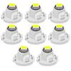 Tongze 8Pcs Red T3 Led Bulbs: 3020 Chip Neo Wedge Led Dash Instrument Lights Bulbs Replacement Universal for Car Dashboard Lights Clock Light Engine Transmission AC Radio Switch Indication Bulb view 1