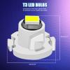 Tongze 8Pcs Red T3 Led Bulbs: 3020 Chip Neo Wedge Led Dash Instrument Lights Bulbs Replacement Universal for Car Dashboard Lights Clock Light Engine Transmission AC Radio Switch Indication Bulb view 4