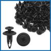 A ABSOPRO 100pcs Universal 6.3mm Hole Plastic Black Rivets Fastener Fender Bumper Push Pin Clips for Car Vehicle Item Replacement view 4
