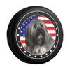 GABSHAIM Havanese American Flag Spare Tire Cover Dog Stars and Stripes US Flag Tire Wheel Cover Protectors Camper RV Trailer SUV Truck Universal 15 Inch view 1