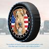 GABSHAIM Havanese American Flag Spare Tire Cover Dog Stars and Stripes US Flag Tire Wheel Cover Protectors Camper RV Trailer SUV Truck Universal 15 Inch view 3