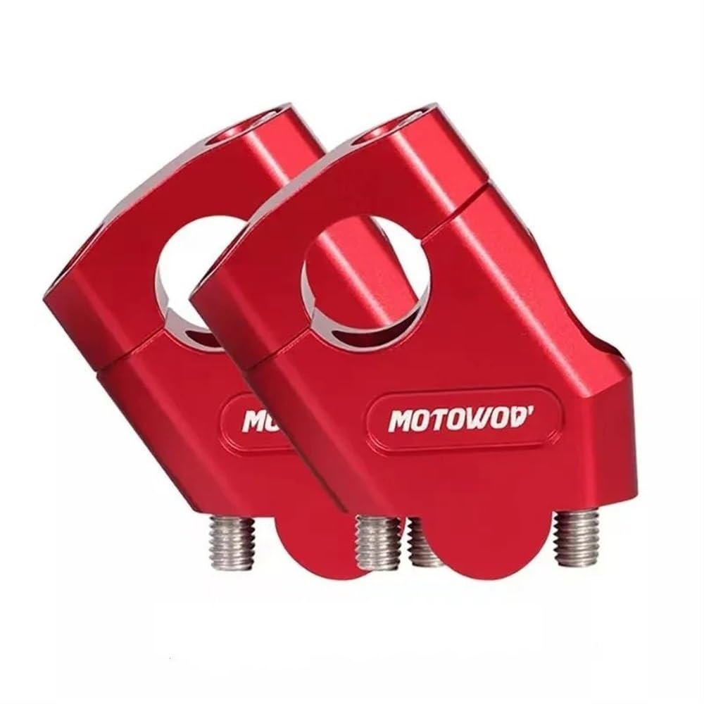 Motorcycle Handlebar Riser 3 Color Motorcycle 22mm 28mm Handlebar Heightening Riser Bar Clamp Mount For H&ONDA NTV650 NTV 650 Deauville 700 Varadero 125(22mm 3)