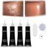 Advanced Leather Repair Gel, Professional Leather Repair Kit, Leather Filler Putty, Vinyl Repair Kit for Sofa Couch, Car Seat (Black,4PCS) view 1