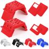 DaisyInner 2 Pcs Moto Starting Block Aid Adjustable 3-9" Starting Blocks Motorsport Foot Stool Dirt Bike Accessories for E Bikes Youth Moto Crossers Touring Motorcycles (Red) view 1