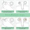 hansengroe RV Faucet Shower Knobs Replacment 2 Piece, Hot and Cold Acrylic Knobs for Faucet Compatible with DF-RKS Outside Bathroom Faucet Parts (Crystal) view 3