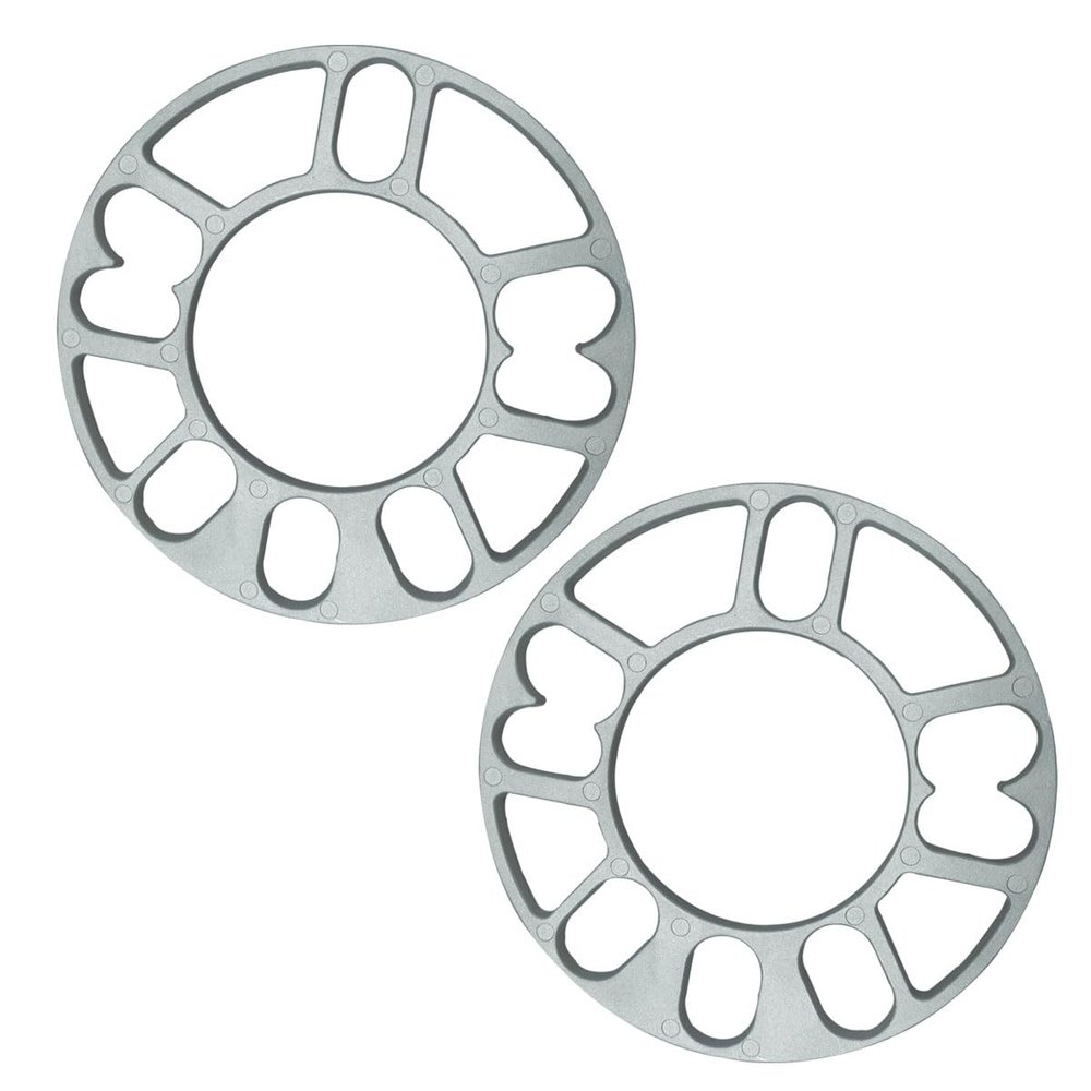 KITUREK 2PCS 3mm Universal Wheel Spacer, Wheel Spacer for 4 Lug and 5 Lug, PCD 100mm to 120mm, Fit for 4X100, 4X114.3, 5x105, 5x108, 5X112, 5x115, 5X114.3, 5x120 Bolt Pattern (3mm)