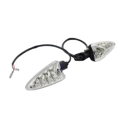 Rbanna1 Motorcycle Turn Signal Indicator LED Light Blinker Front Rear for BMW C600 F800 F650 F700 K1300 R1200 K1200 Plastics Clear