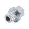 Cnswee6 Wheel Lugnut Removal Socket Lock Nut Key Bolt Adapter Tool 18-Teeth for BMW X1 X2 X3 X4 X5 X6 Series Metal Sliver view 1